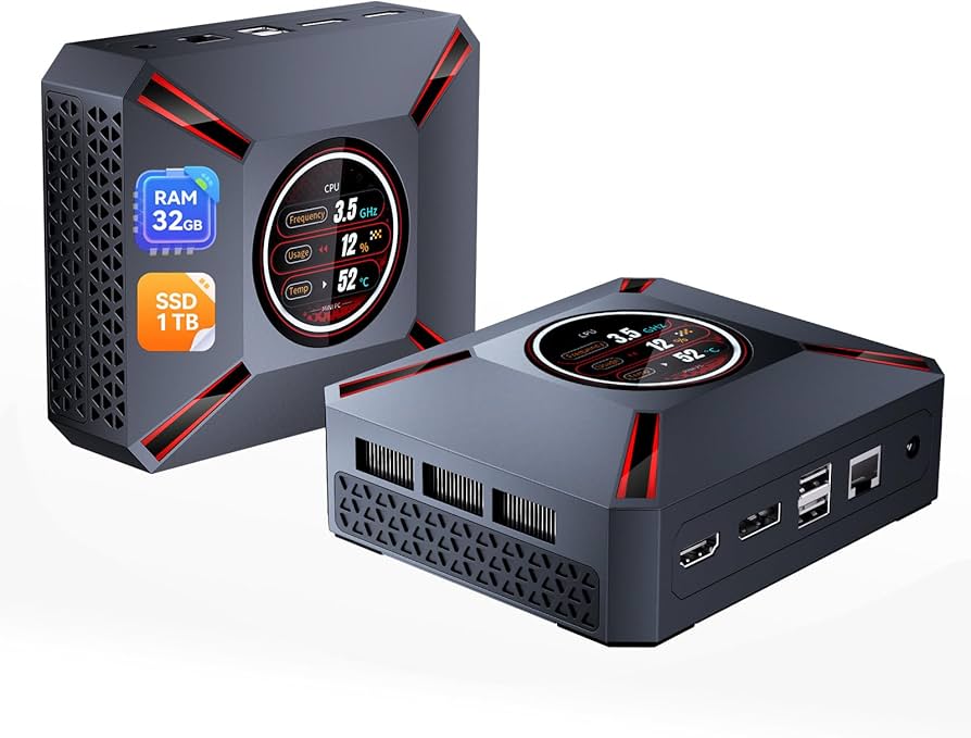 国内版-Mini PC i9 12900HK 32gb- ssd1tb Amazon.com: Mini Gaming PC,LED Display Core i9-12900HK (up